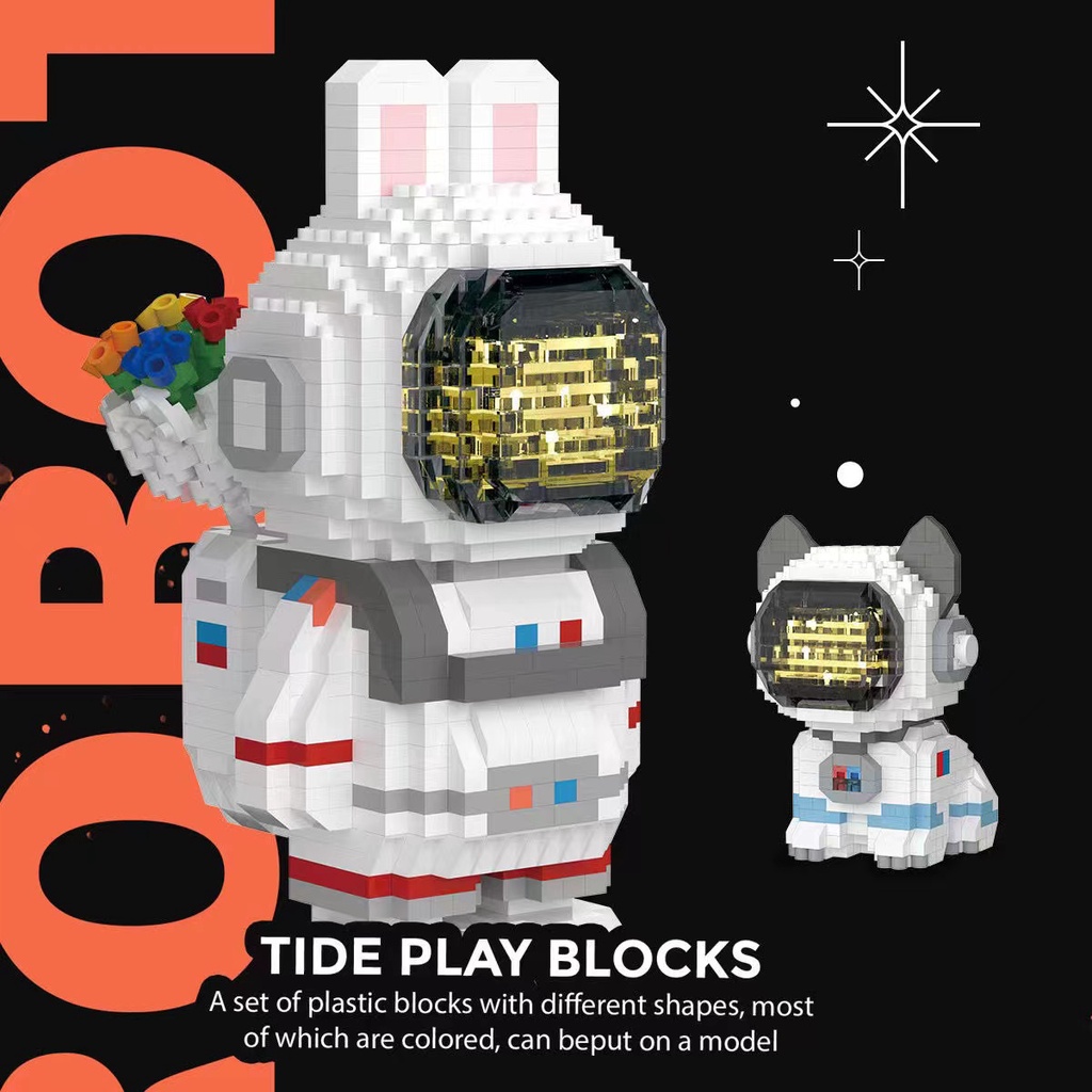 Bộ Đồ Chơi Lắp Ráp Phi Hành Gia Độc Đáo Thú Vị Dành Cho Bé