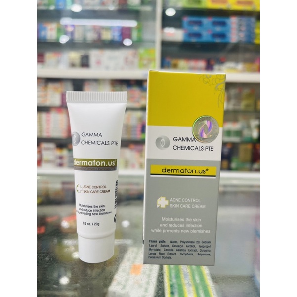 Kem dành cho da mụn, ngừa thâm Dermaton.us - 20 gram