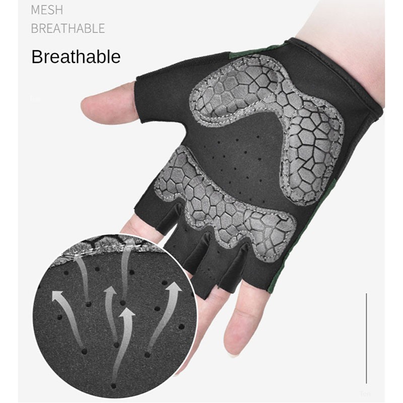 Đôi Găng Tay Hở Ngón Chống Sốc Tiện Dụng Khi Lái Xe Mô Tô