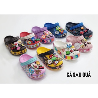 Dép Cross Kids Họa Tiết Hoạt Hình 3D Dành Cho Trẻ Em Xuất Xịn Nhất