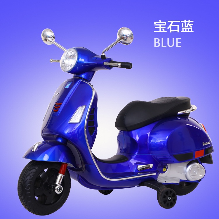 Xe máy vespa cho bé Xe máy điện trẻ em sử dụng chân ga đa chức năng-BabiboKids