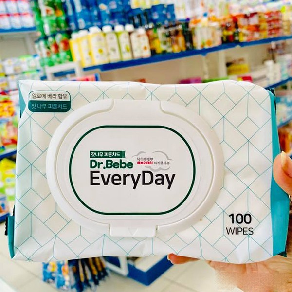 Khăn ướt tẩy trang Dr.Bebe everyDay chính hãng Hàn Quốc 100 miếng NPP Tido88