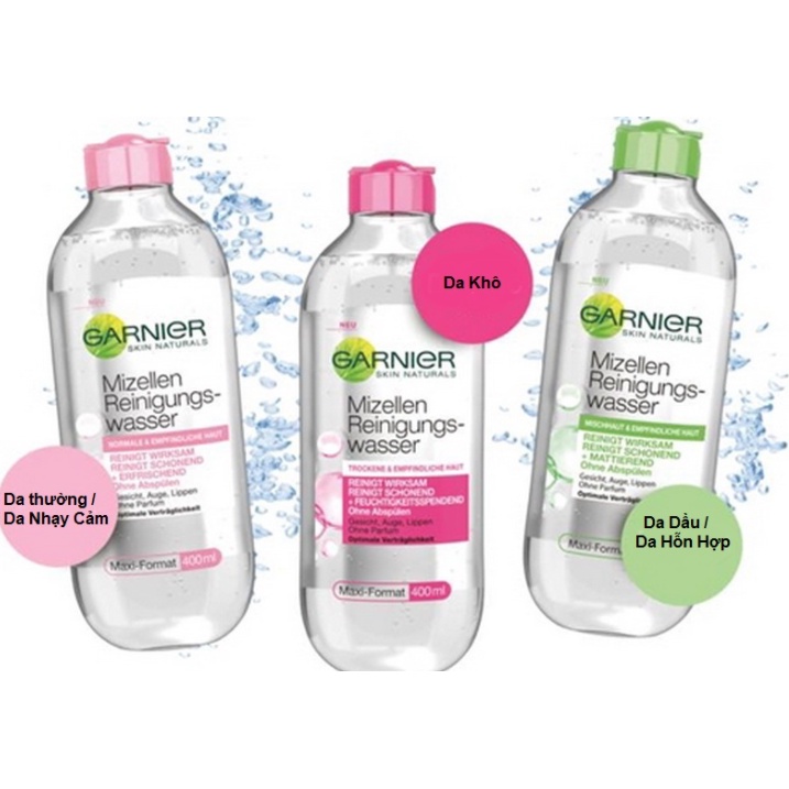 Nước Tẩy Trang Garnier Micellar Water bản PHÁP 400ml