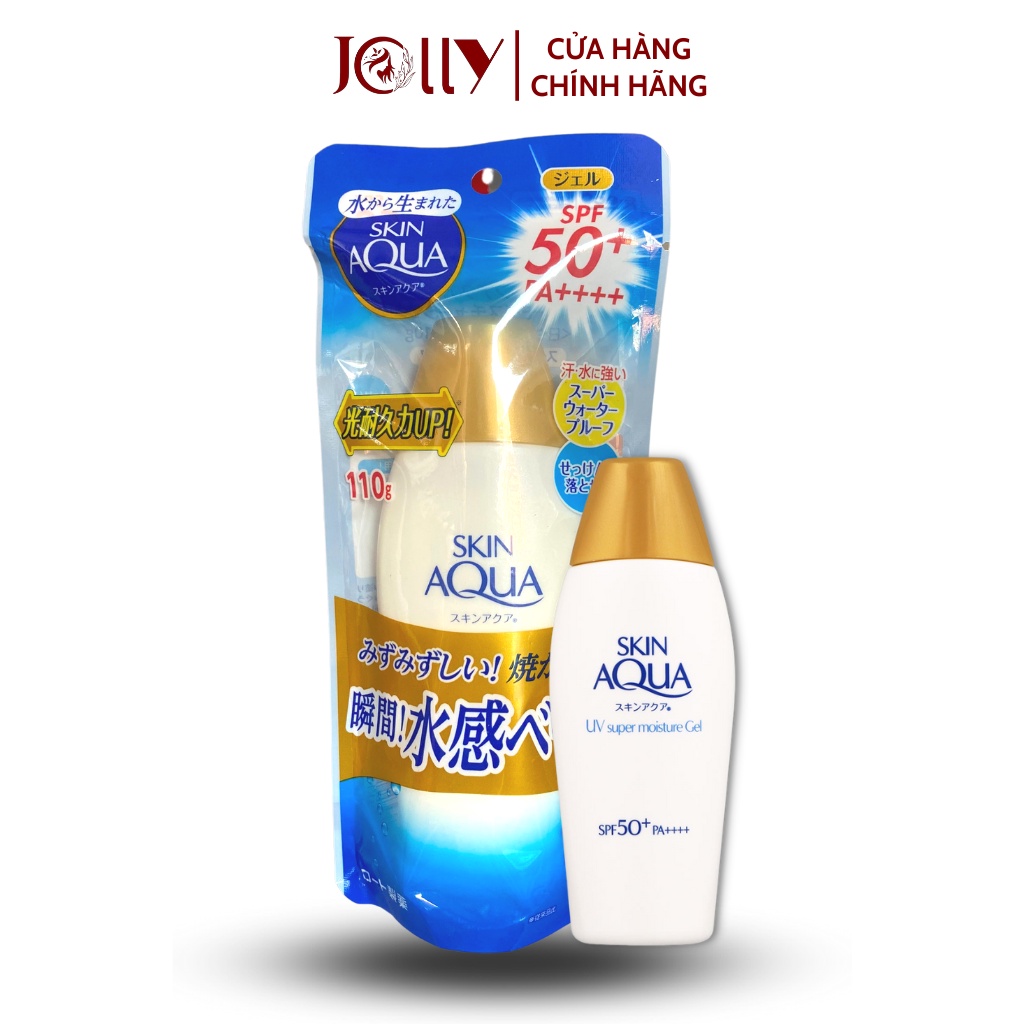 Kem Chống Nắng Skin Aqua Nắp Vàng Nâng Tone SPF 50+ PA++++ Hàng Nhật Nội Địa Phù Hợp Mọi Loại Da