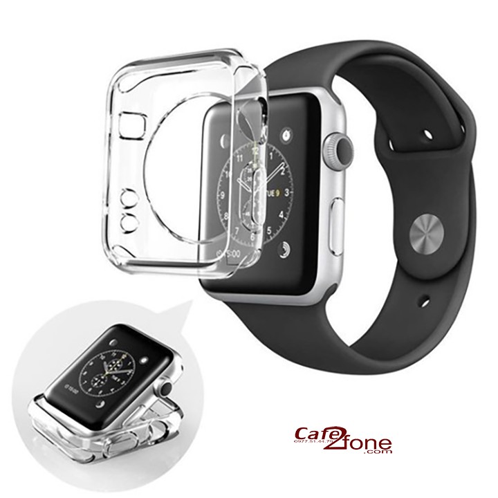 Ốp viền Apple Watch chống sốc silicon mềm bảo vệ toàn thân - Cafe2fone