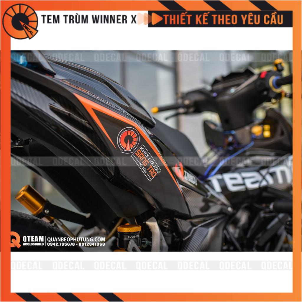 Tem trùm Winner X độc quyền QTeam cực hot decal 3 lớp thiết kế theo yêu cầu