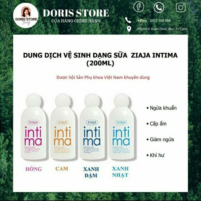 [200ml] Dung dịch vệ sinh dạng sữa Ziaja Intima