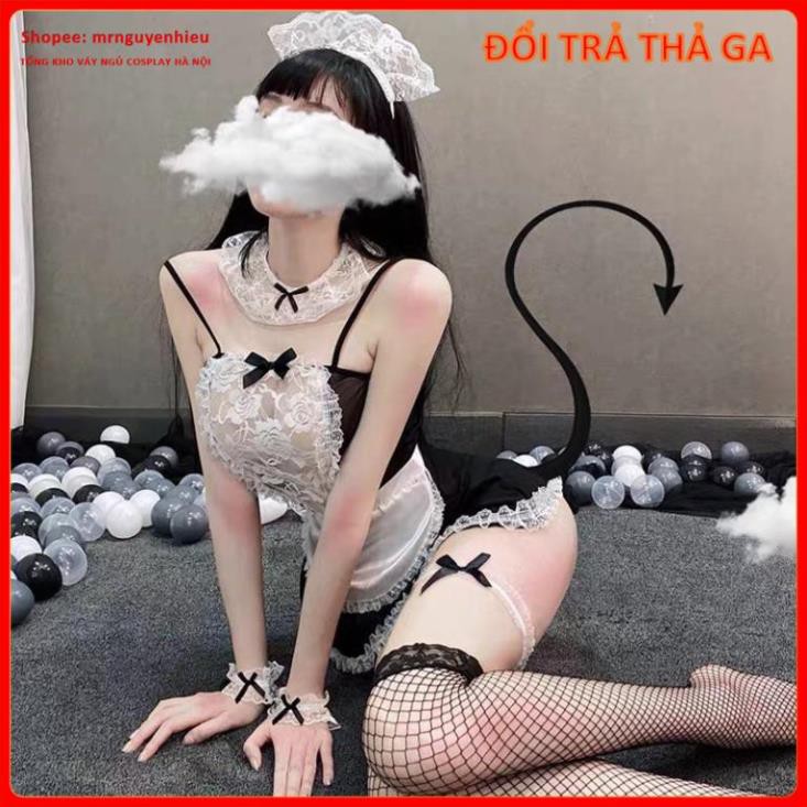 Bộ Đồ Ngủ Cosplay Hầu Gái Giúp Việc Quyến Rũ - Váy NGủ Sexy Maid Outfit - HG001  - QUIN BEE | BigBuy360 - bigbuy360.vn