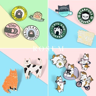 Pin cài áo, huy hiệu, ghim cài áo, mũ, balo, túi xách hình mèo, hoạt hình, van gogh