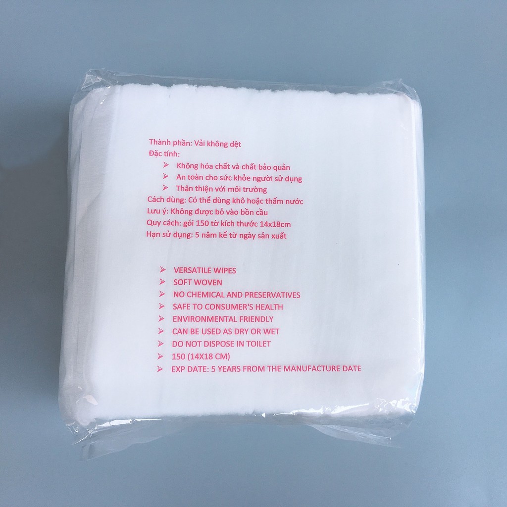 Khăn vải khô đa năng viet kids 165g 150 tờ(Dùng thay thế khăn ướt an toàn cho bé)