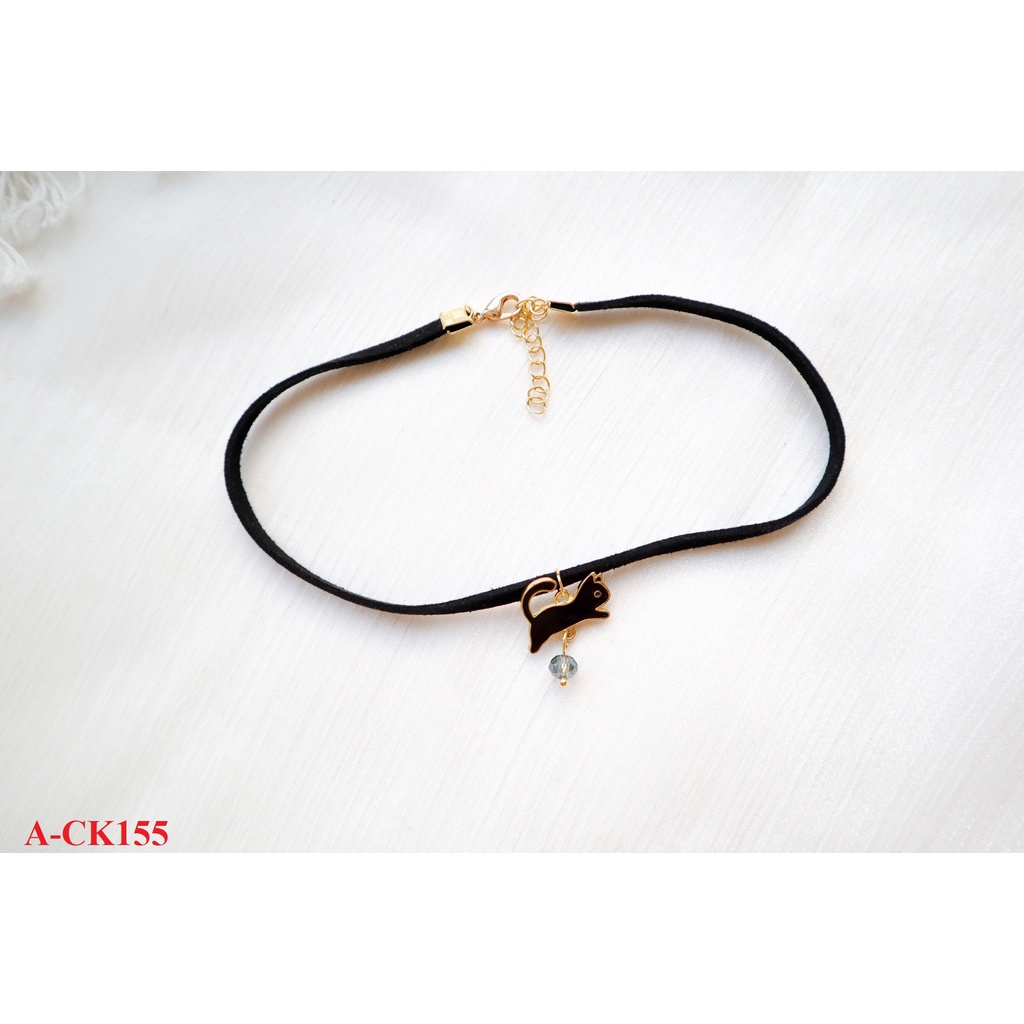 Choker 2022 choker đen nhung mặt dễ thương A-CK155-157 Maycorner