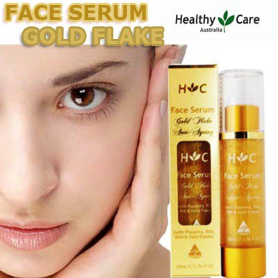 Serum (50ml) dưỡng da chống lão hóa cho người từ 25 tuổi trở lên Healthy Care Anti Ageing Gold Flake Face, Úc