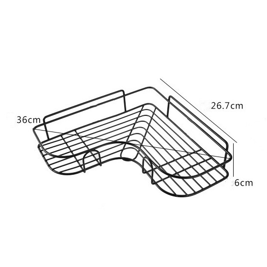 Kệ Dán Tường Sắt Góc Đựng Đồ Nhà Tắm Nhà Bếp Sang Trọng Tiện Dụng