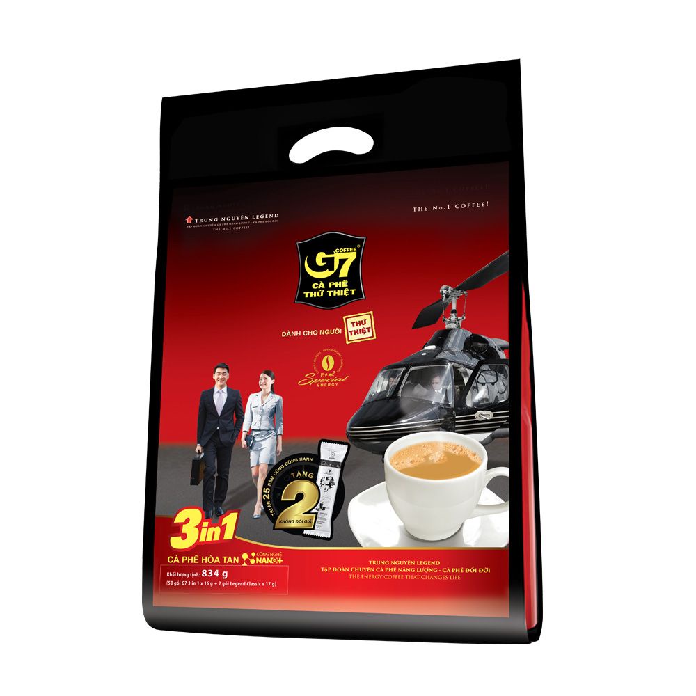Cafe G7 3in1- Bịch 50 gói- Tặng 2 gói classic | BigBuy360 - bigbuy360.vn