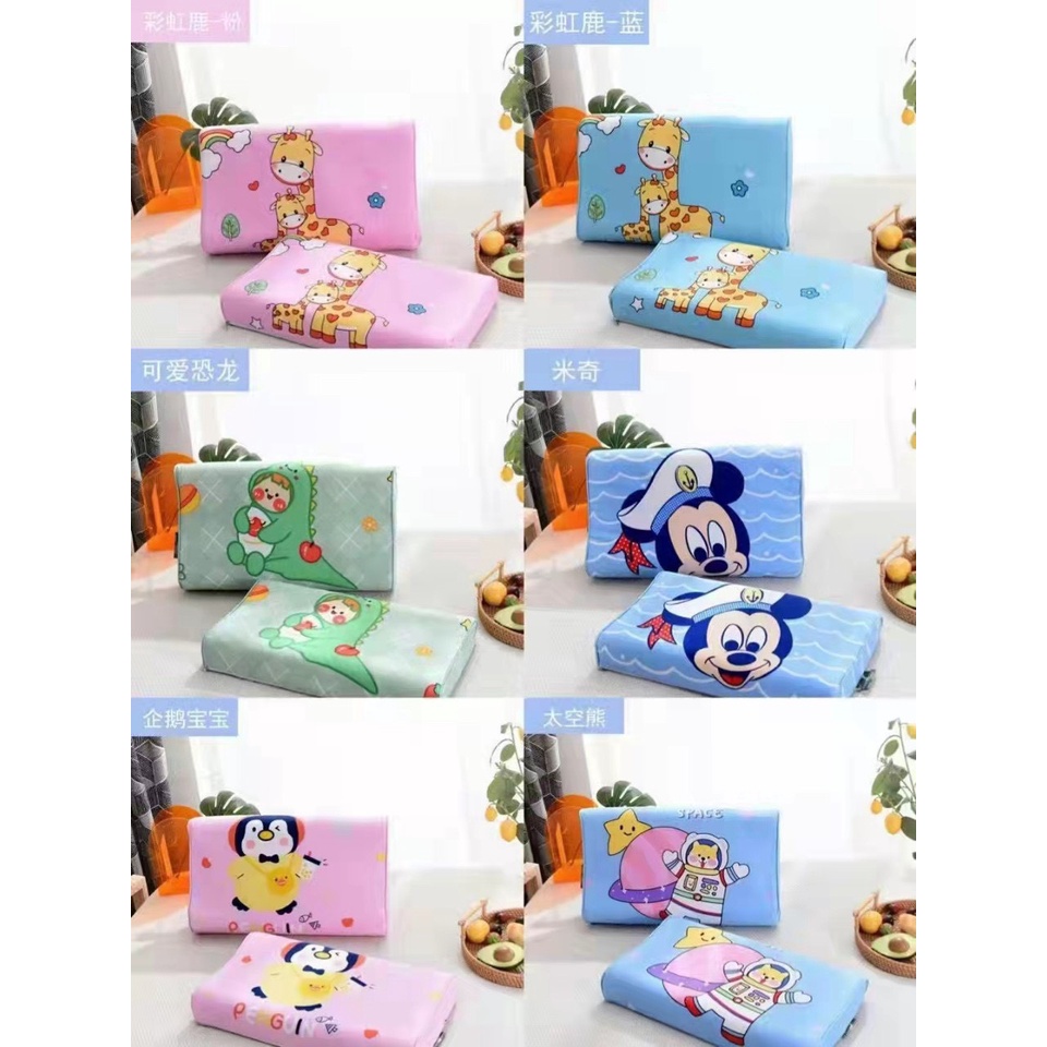 Gối cao su non 3D cho bé cao cấp 2X Mart