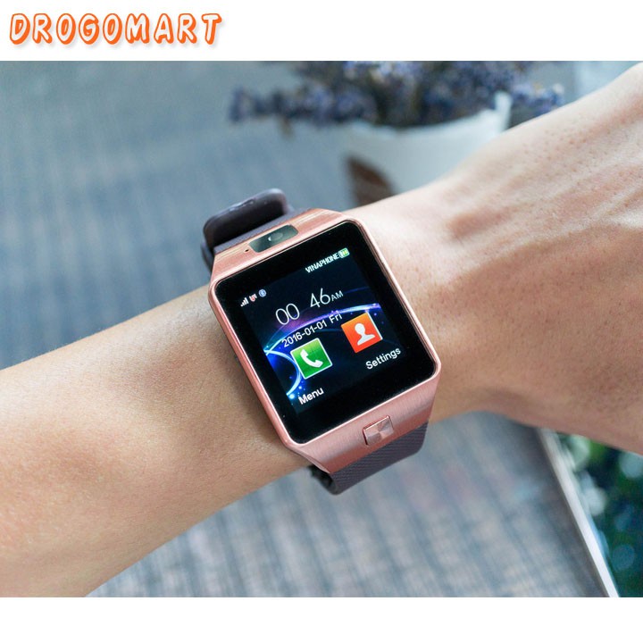 ( FREESHIP 99K ) Đồng hồ thông minh SmartWatch DZ-09 hỗ trợ sim nghe gọi chụp ảnh Bảo Hành 6 tháng