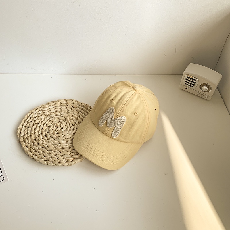 Mũ Lưỡi Trai Thêu Chữ M Thiết Kế Mới 2022 Thời Trang Cho Bé