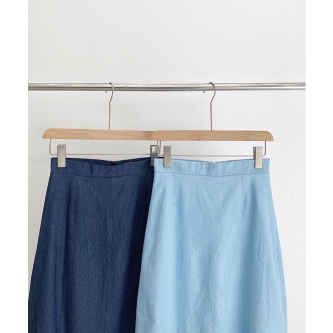 Chân váy denim form suông thiết kế Ma Vie