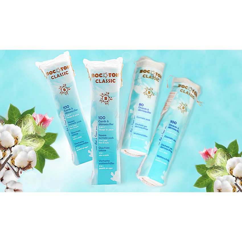 Bông tẩy trang Pháp Bocoton 100 miếng | BigBuy360 - bigbuy360.vn