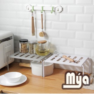 [B46]  Kệ để đồ BẰNG SĂT có chân gấp gọn dùng đa năng trong nhà bếp, nhà tắm gia dụng thông minh mýa