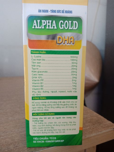 Alpha gold ăn ngon ngủ ngon