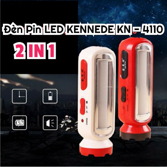 ĐÈN PIN LED XÁCH TAY 2IN1 KENNEDE KN-4110