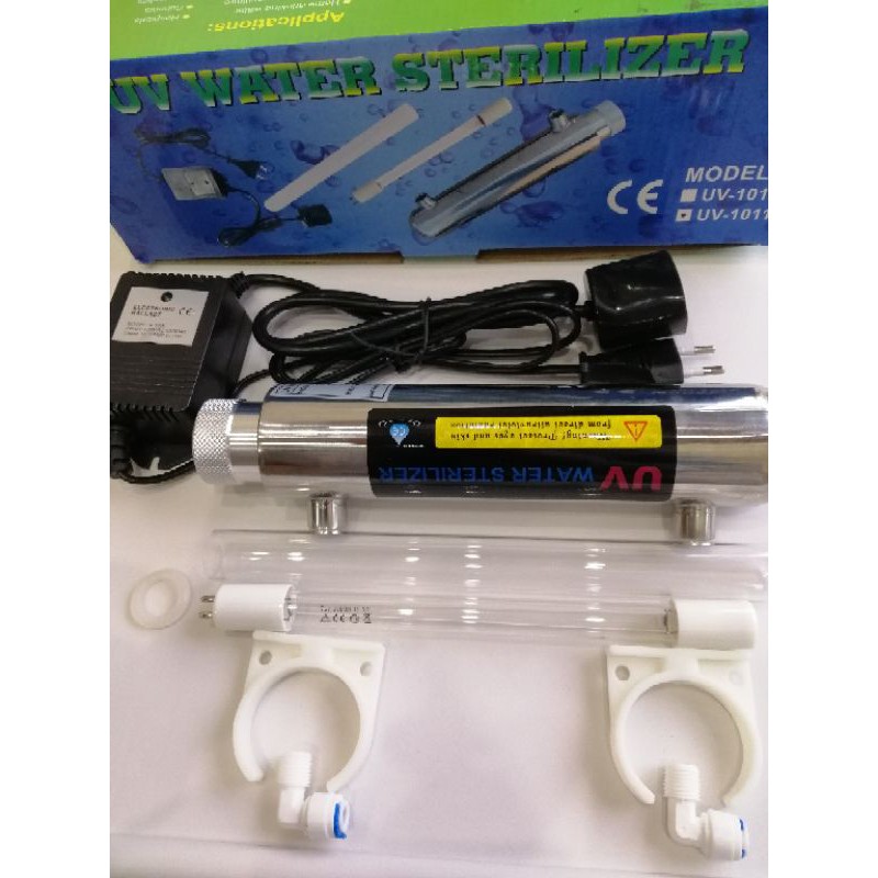 Bộ Đèn UV Diệt Khuẩn Dùng Cho Máy Lọc Nước RO 220V  Nối Nhanh 2 Đầu Ống 6