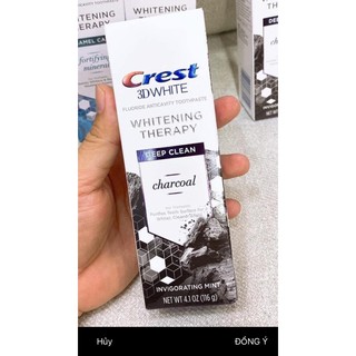 KEM ĐÁNH RĂNG #Crest 3D WHITENING THERAPY DEEP CLEAN CHARCOAL 116g