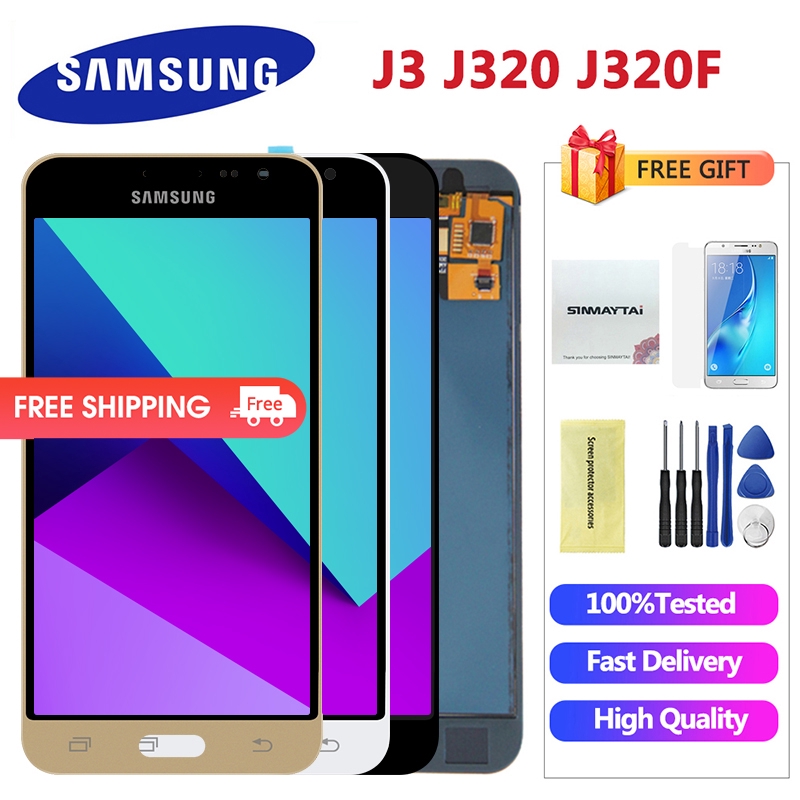 LCD cho Samsung j3 2016 J320 J320A J320F J320M Màn hình LCD Màn hình cảm ứng