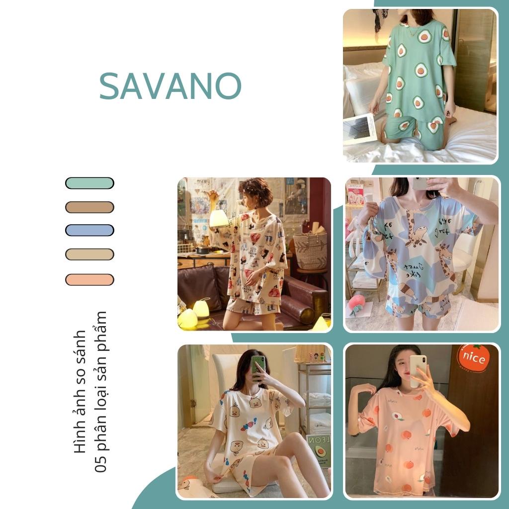 Bộ mặc nhà nữ mùa hè cotton cao cấp SAVANO mã VA36 | BigBuy360 - bigbuy360.vn