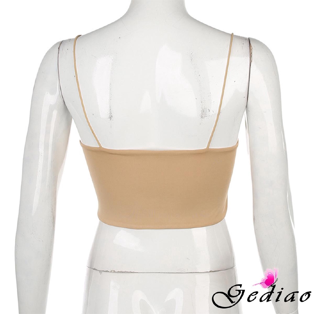 Áo vạt ngắn không tay màu trơn thời trang mùa hè dành cho nữ | BigBuy360 - bigbuy360.vn