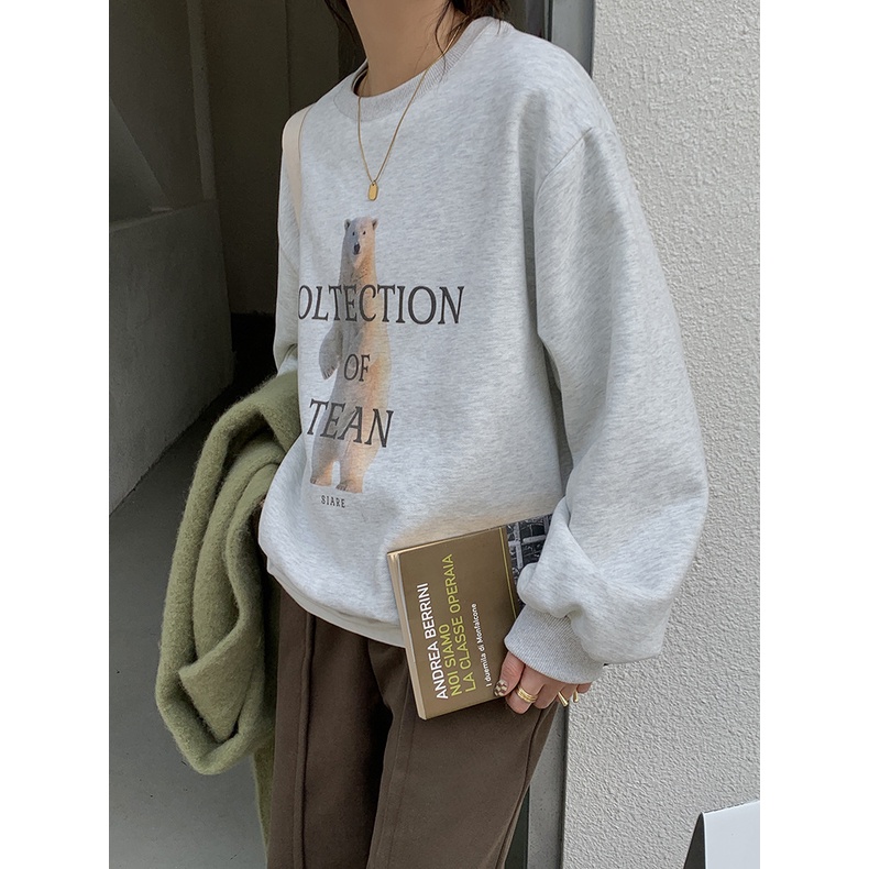 Áo Nỉ Sweater Cao cấp Form rộng Áo nỉ bông dài tay Ulzzang Hàn Quốc Giữ ấm Thời trang | BigBuy360 - bigbuy360.vn