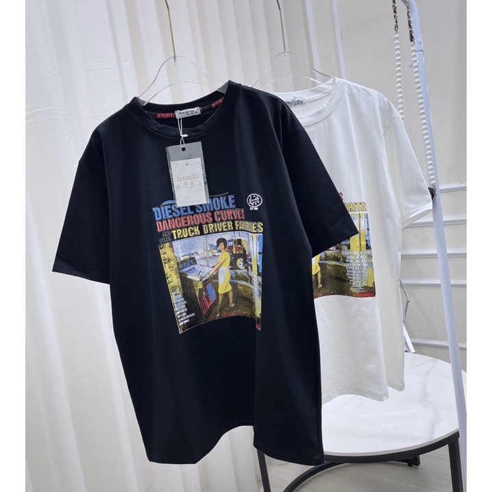 Áo thun in hình vintage Quản châu loại 1
