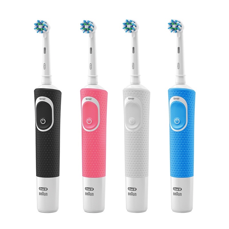 Bàn chải đánh răng điện Oral-B Vitality D100. Bàn chải đánh răng điện người lớn, có chức năng báo hai phút.