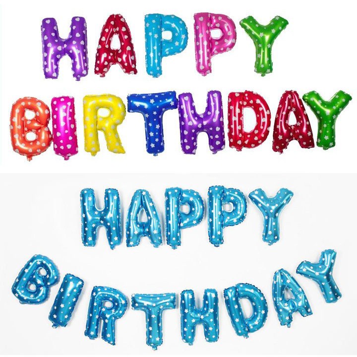 Dây bong bóng sinh nhật chữ Happy Birthday