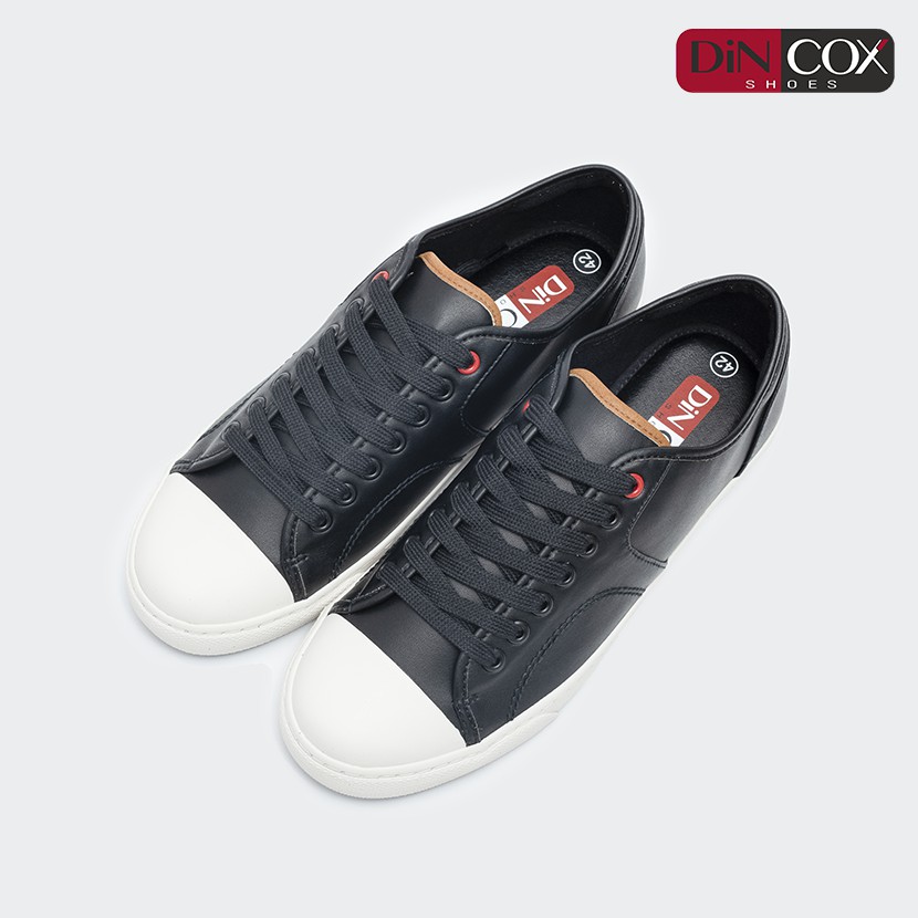 Giày Sneaker Da Nam DINCOX C11 Trẻ Trung, Năng Động Blackshiny