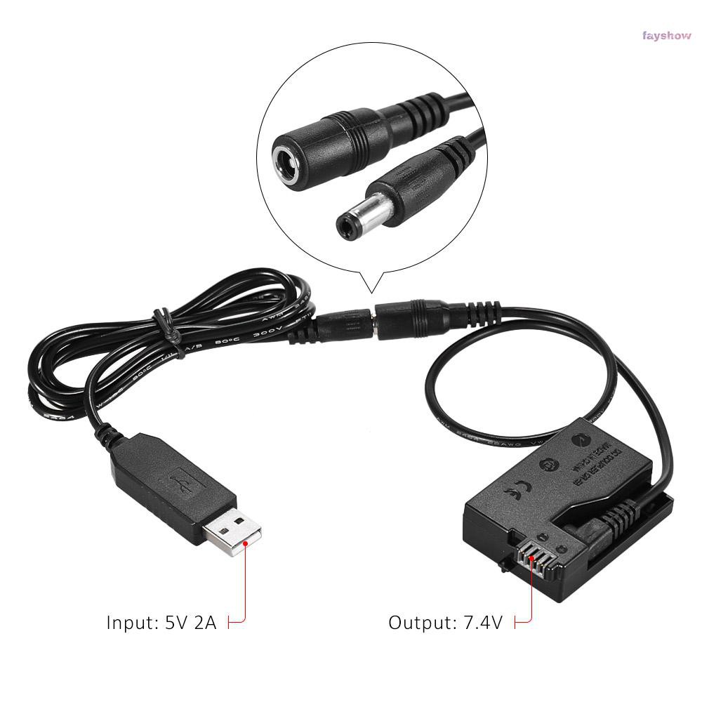 Dây Cáp Sạc Pin Andoer Dr-e8 Với Nguồn Dc Usb Cho Máy Ảnh Canon Eos 550d 600d 650d 700d Dslr