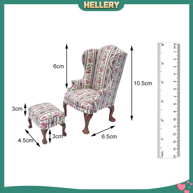 Mô Hình Ghế Sofa Tỉ Lệ 1: 12 Trang Trí Nhà Búp Bê