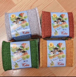 1 miếng cước rửa chén kim tuyến