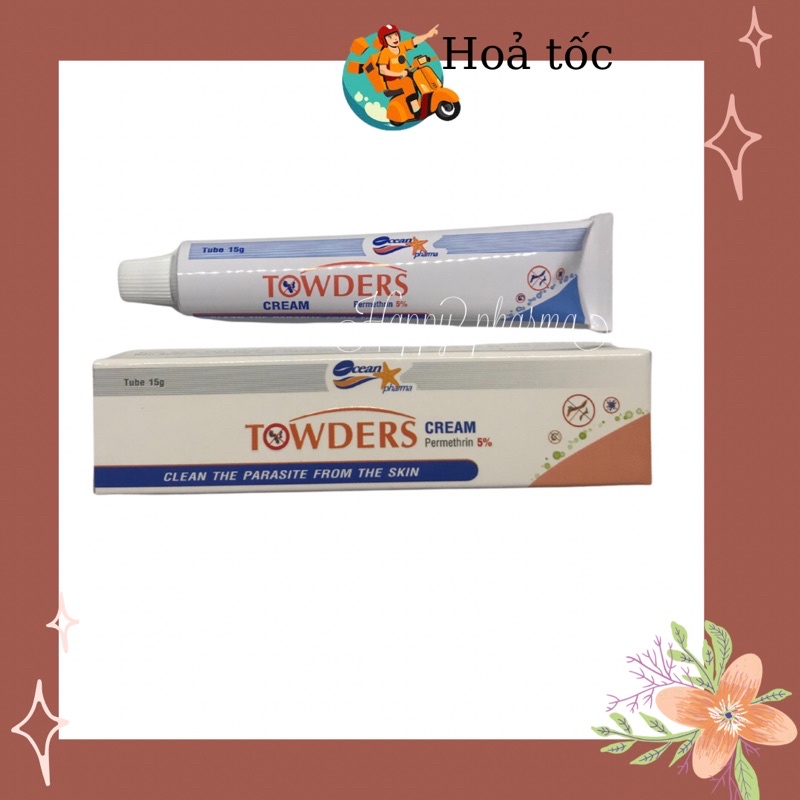 Kem loại sạch ghẻ và các loại ký sinh trùng Towders cream