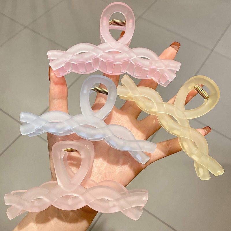 Kẹp Tóc Màu Trơn Đơn Giản Phong Cách Hàn Quốc Cho Nữ