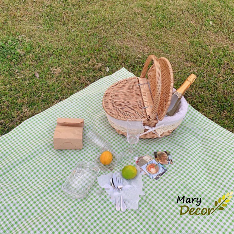 Thảm picnic VẢI canvas siêu xinh đi du lịch, bãi biển NHIỀU KÍCH THƯỚC