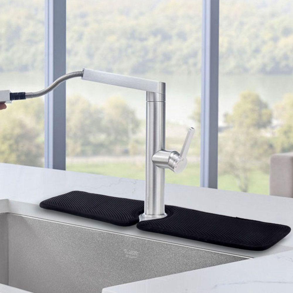 Tấm Vải Sợi Nhỏ Lót Vòi Nước Chống Văng Nước Đa Năng Thanh Lịch Cho Nhà Bếp Nhà Tắm