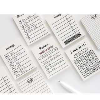 Tập giấy note trắng Hàn quốc check list