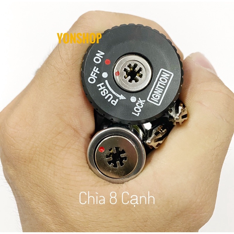 Bộ Ổ Khoá Xe Exciter 135 2005->2010 Chìa 6 - 8 Cạnh Chống Trộm Cao Cấp Chính Hãng VƯƠNG NIỆM