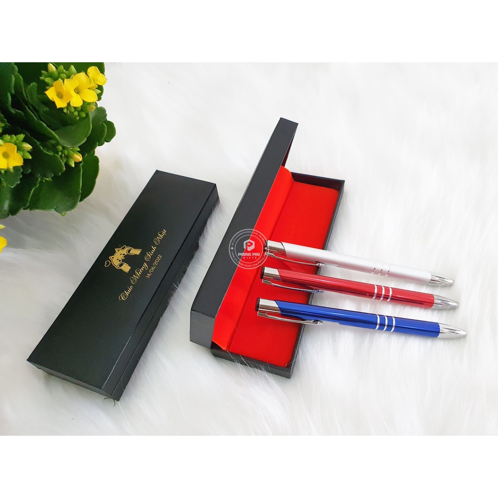 Bút kim loại Khắc theo tên , Quà tặng Thầy Cô, Quà tặng Tặng Bạn gái, Bạn thân, Quà tặng 20/11, Quà tặng đối tác