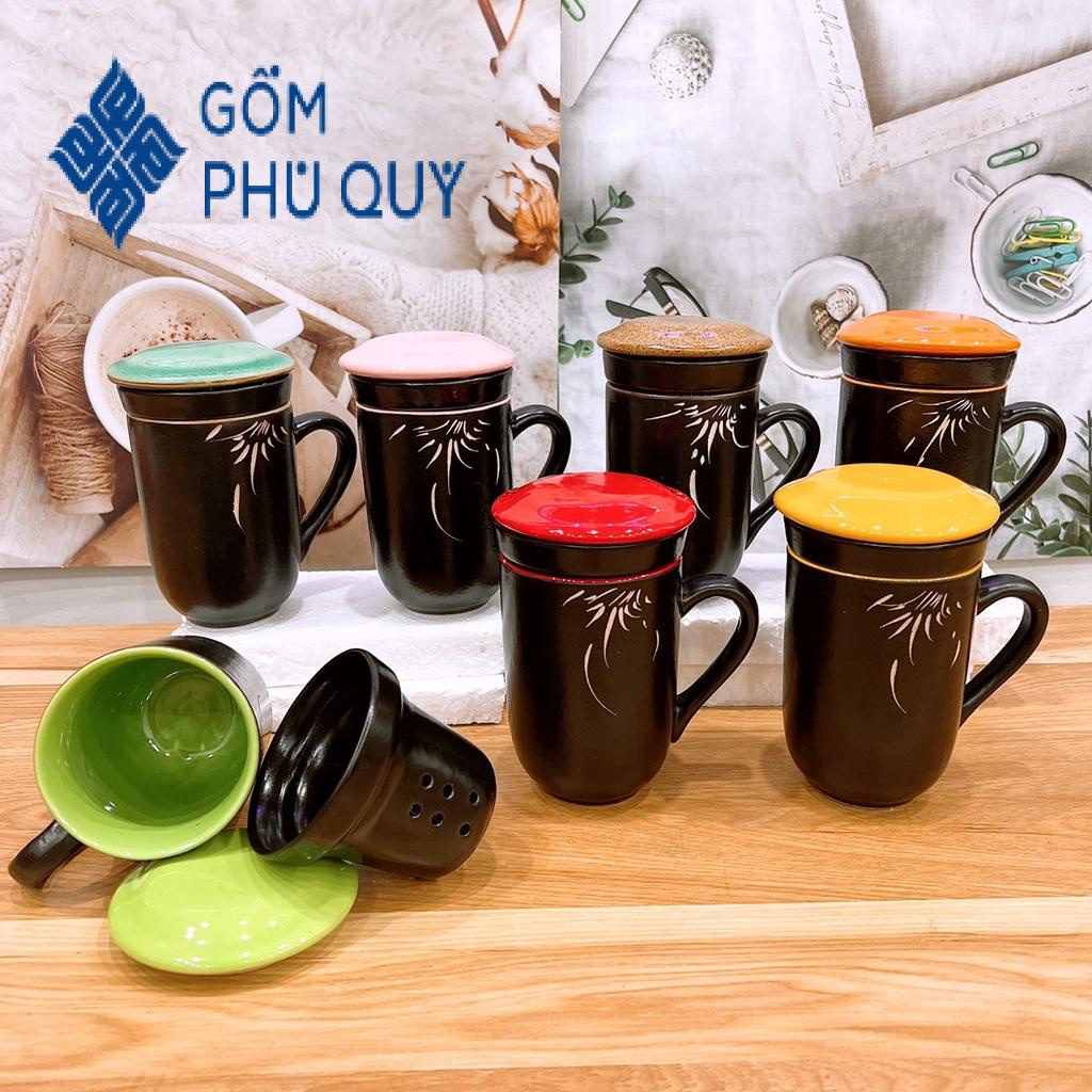 Ly sứ,cốc sứ ☕ Gốm Sứ Bát Tràng ☕ cốc tách lọc trà hoả biến cao cấp decor GOMPHUQUY