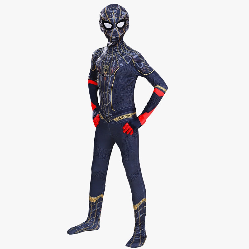 Quần áo siêu nhân Người Nhện, đồ hóa trang SpiderMan cực chất áo liền quần kèm mũ trùm