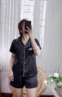 ( Freesize Lụa ) Đồ Bộ Pijama Lụa Nơ Đùi