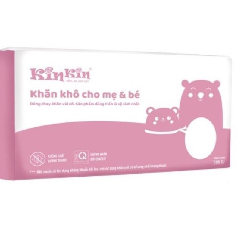 Khăn Vải Khô Đa Năng Mamamy Kinkin Gói 300g 15 x 20cm